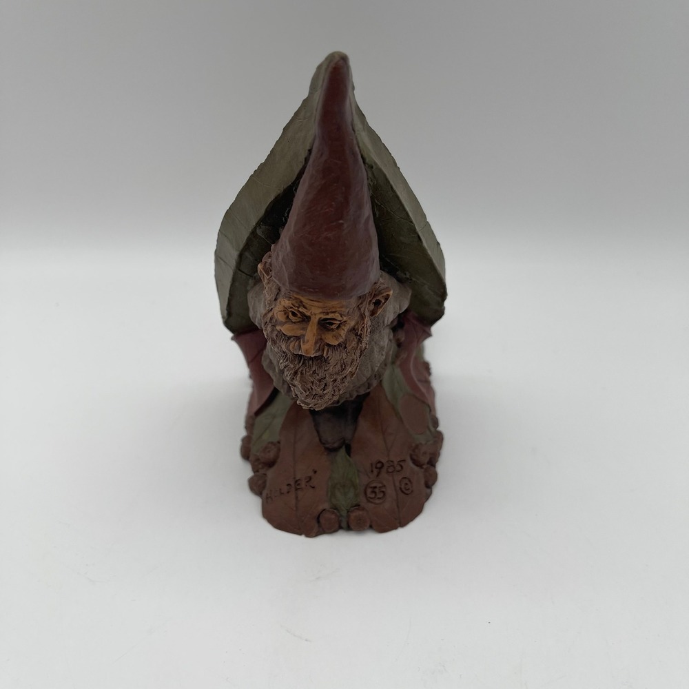Tom Clark Gnome Holder Figurine 1985 Cairn Studio Signed #35 COA, ORIGINAL BOX